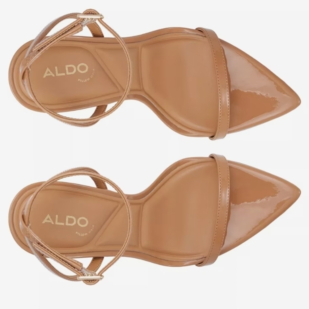 Aldo Tan Ankle Strap Heels - Picture 3 of 3